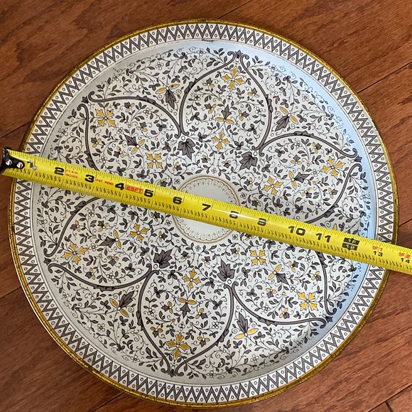 Vintage Spic and Span Promotional Serving Tray Platter, Charger Venetian Pattern - Picture 4 of 5